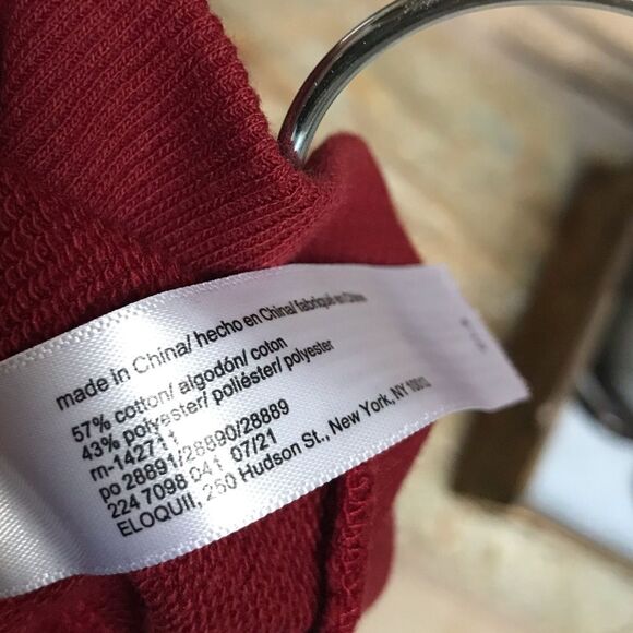 ELOQUII Elements Puff Sleeve Leopard Print Sweatshirt Dress red 14 16 NWT - Picture 7 of 10